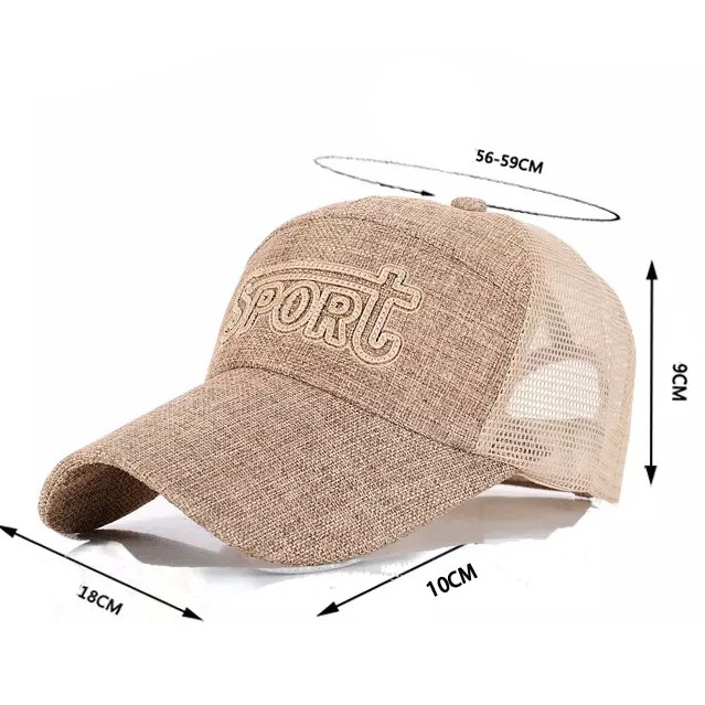 Mũ lưỡi trai – Nón kết Sport phối lưới nam nữ - Phong cách trẻ trung, xinh xắn