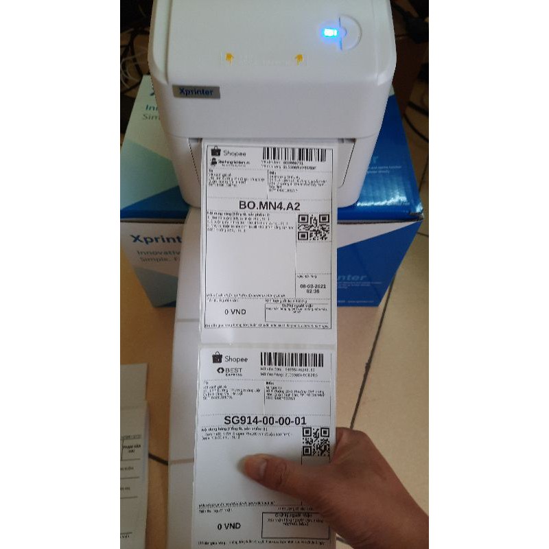 [In đơn hàng từ điện thoại ]Máy in Bluetooth in đơn hàng, in tem, in vận đơn TMĐT khổ 110mm Xprinter XP-420B | BigBuy360 - bigbuy360.vn