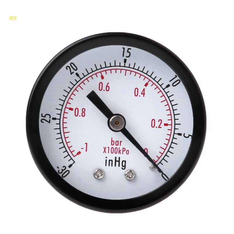 Đồng Hồ Đo Áp Suất Chân Không 50mm 1 / 4 "BSPT 0 ~ - 30inHg 0 ~ - 1bar Chuyên Dụng