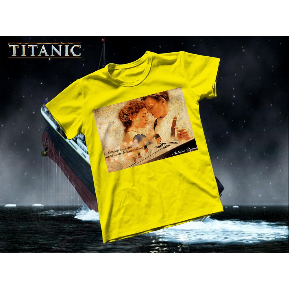 Áo thun Cotton Unisex - Movie - Titanic - Jack và rose classic