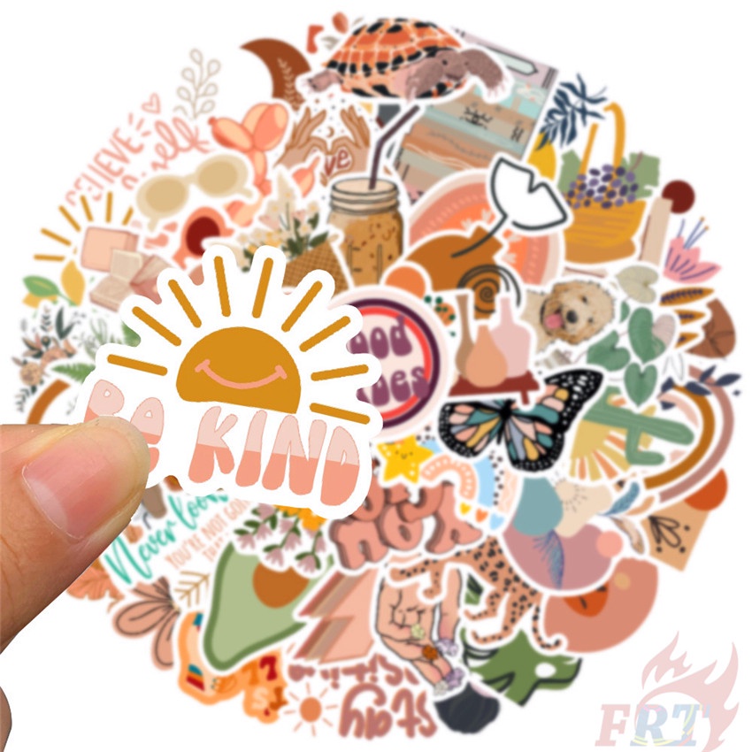 ❉ Miếng Dán Trang Trí Họa Tiết Graffiti Nghệ Thuật Kiểu Boho 01 ❉ Bộ 50 Sticker Chống Thấm Nước Họa Tiết Doodle Hợp Thời Trang