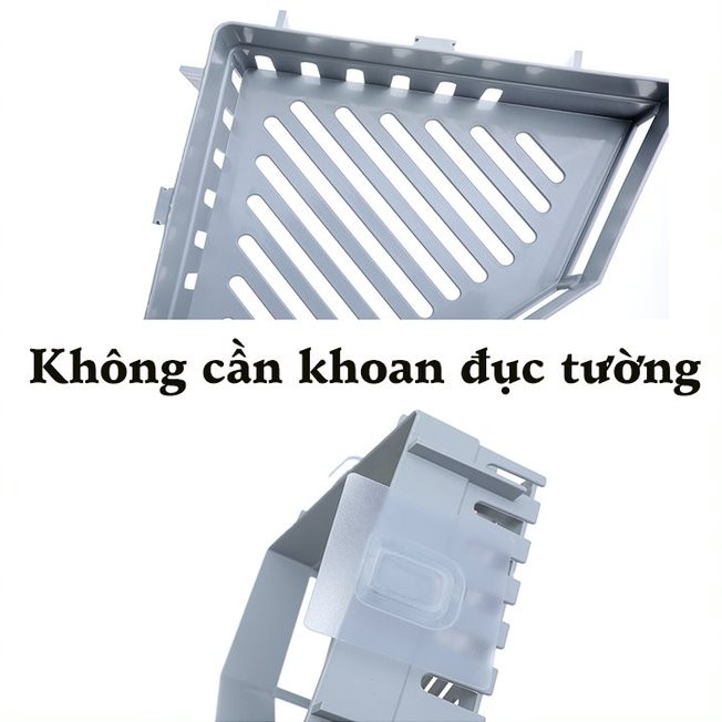 Kệ góc tam giác dán tường nhà tắm đa năng Buôn Rẻ 01373