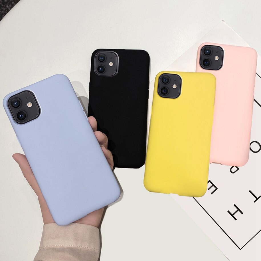 Candy Phone Case For iPhone 12 Pro Silicone Soft Cover For iPhone SE 2020 X XR XS Max 12 11 Pro 5 5S 6 6S 7 8 9 Plus 12Mini Case