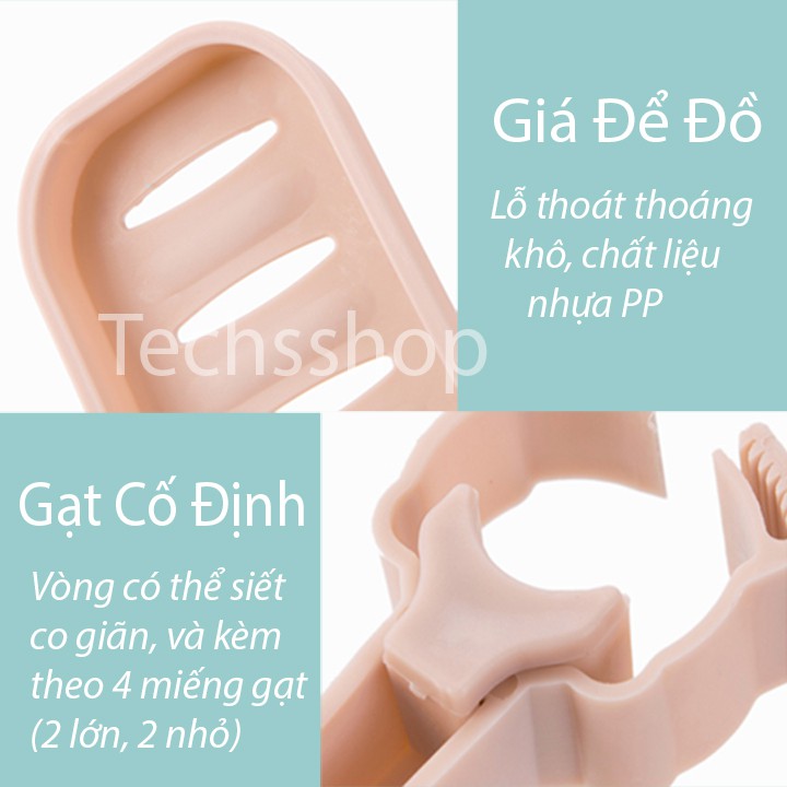 Giá Treo Khăn Và Để Đồ Treo Ở Ống Nước, Vòi Sen - Kệ Xà Phòng