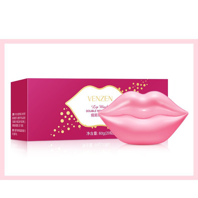 Hộp 20 Miếng Mặt Nạ Môi Cherry Collagen Bioaqua, Làm Hồng Môi, Giảm Thâm Môi, Mỹ Phẩm Nội Địa Trung