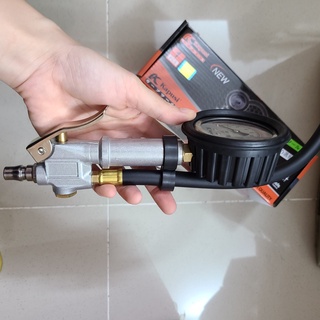 Bơm xe đồng hồ có dầu dạng thẳng kapusi k-1091 / bơm xe đồng hồ điện tử k-1090/k1081