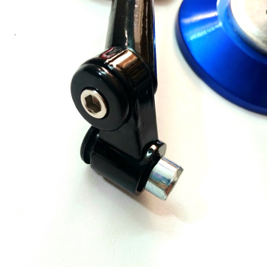 Gương chiếu hậu tròn mini chân xoay 10ly ren thuận cho xe máy, nhiều màu lựa chọn - KTmotoshop