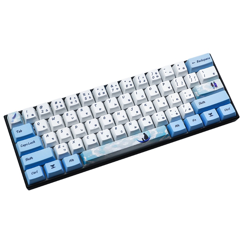 Bộ Phím Rời PBT OEM 73 Phím Cho GH60 GK61 GK64
