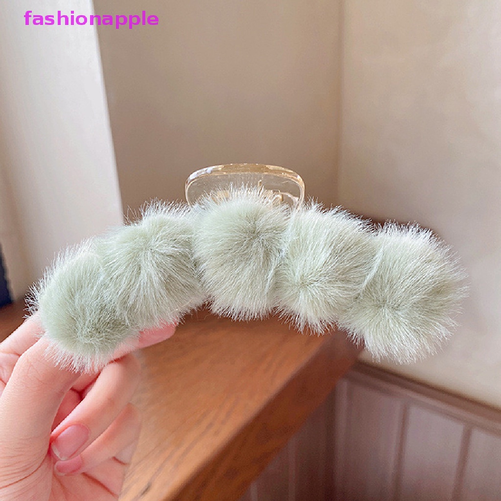 Kẹp Tóc Lông Giả Mềm Mại Cho Nữ