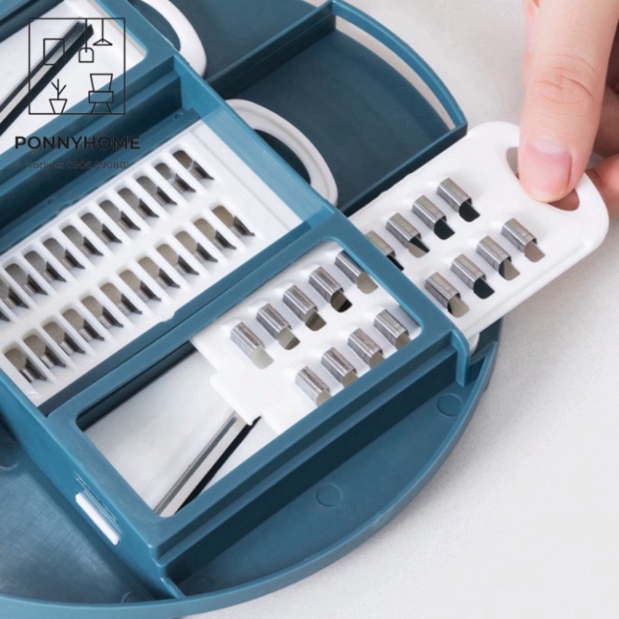 Rổ nạo rau củ đa năng,Cực kỳ tiện lợi, không lo đứt tay, nạo bào sợi, nạo vỏ,thái lát, không sợ đứt tay