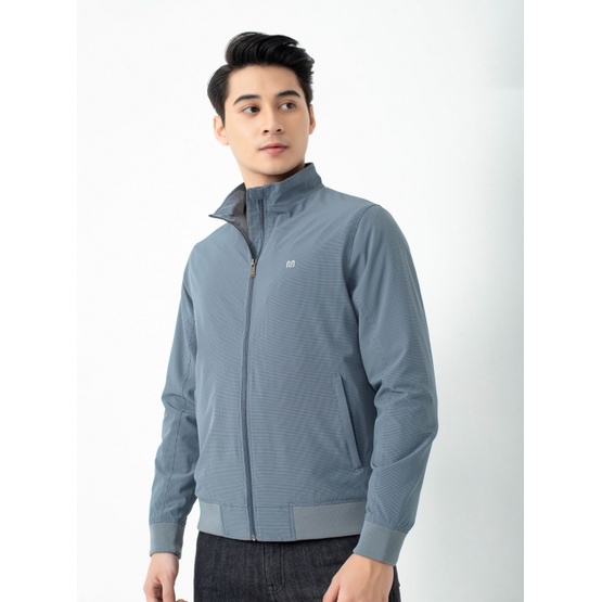 Áo khoác gió nam 2 lớp  Insidemen  cổ dựng bo gấu IJK016W1