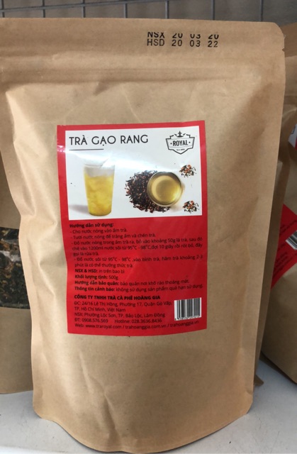 Trà gạo rang Royal gói 500gr