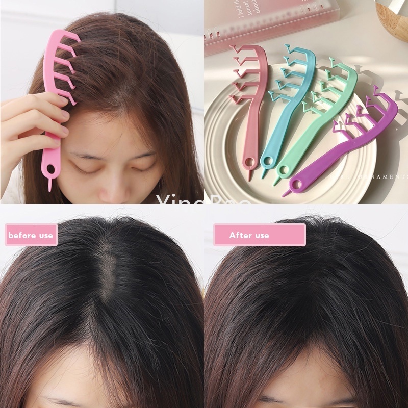 Lược Chải Tóc Răng Rộng Hình Chữ Z Phong Cách Nhật Bản