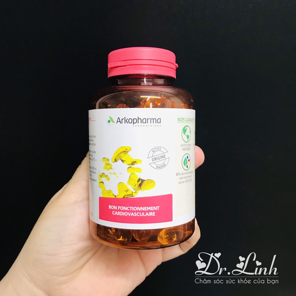 Viên uống Omega-3 của Pháp Arkopharma Omega Origine Marine 180 viên