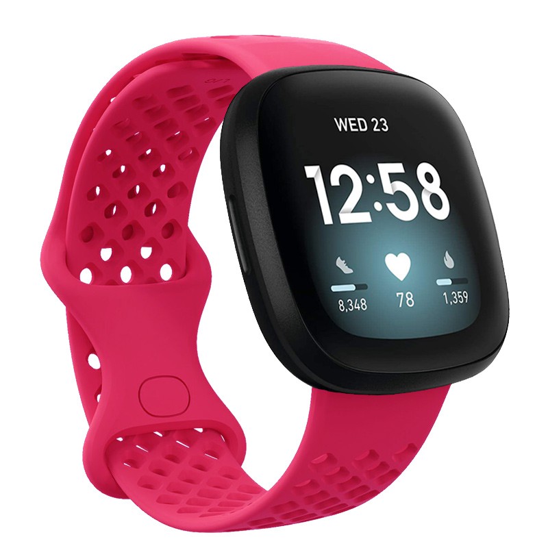 Dây Đeo Silicon Thoáng Khí Cho Đồng Hồ Thông Minh Fitbit Versa 3