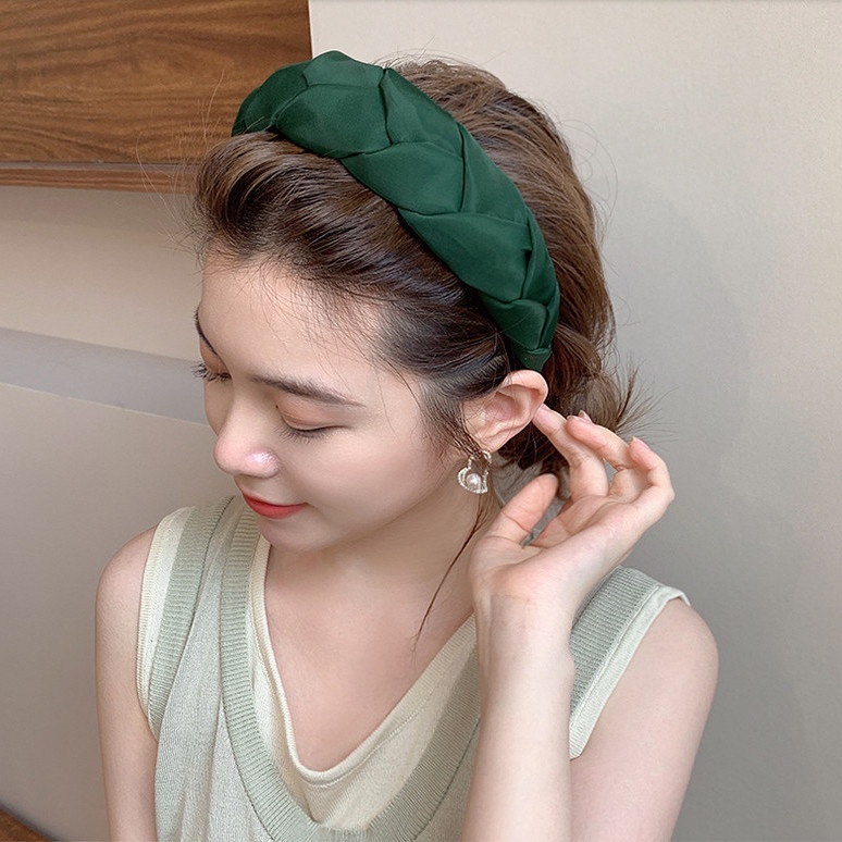 Băng Đô Cài Tóc Bằng Xốp Cao Cấp Phong Cách Pháp Thanh Lịch Dành Cho Nữ Rửa Mặt