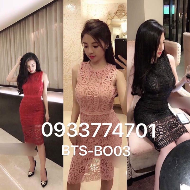 Hết đỏ- Đầm body ren thiết kế cao cấp BTS-BO03