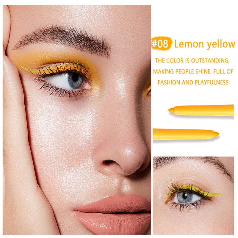 Bút Kẻ Mắt Dạng Gel Chống Nước Ngòi 6mm Mềm Mịn Lên Màu Cực Chuẩn