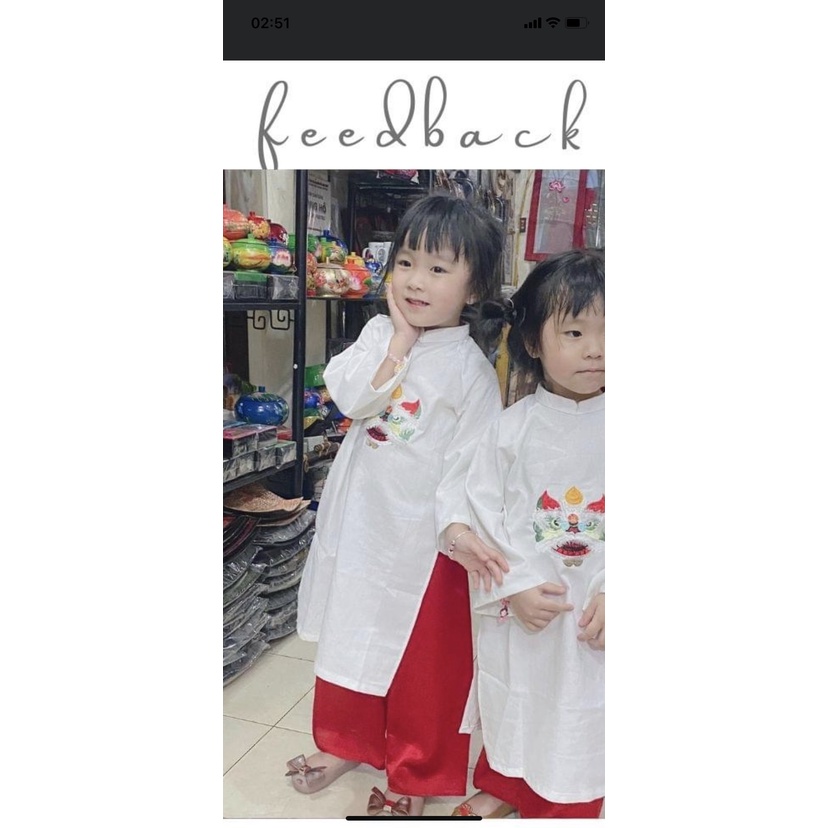 Áo Dài Lân Bé Gái