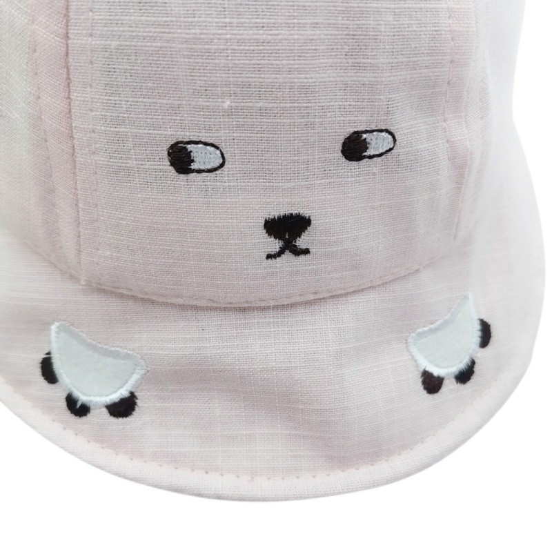 Mũ Tròn Tai Gấu Họa Tiết Hoạt Hình Cho Bé