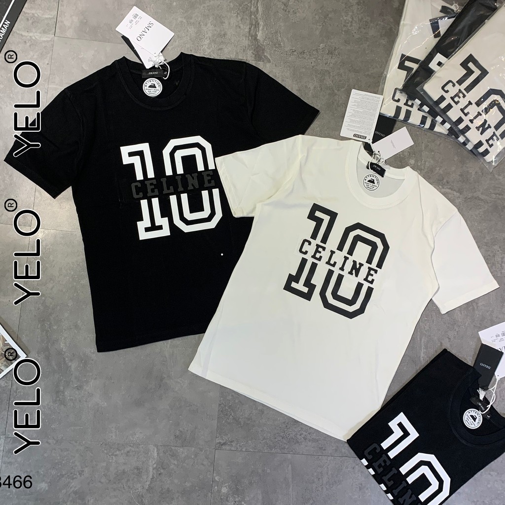 Áo Thun Hè 2021 Áo Phông Nam Tay Ngắn In Chữ Số 3D Chất Liệu Thun Thoáng Mát YELO- AC101