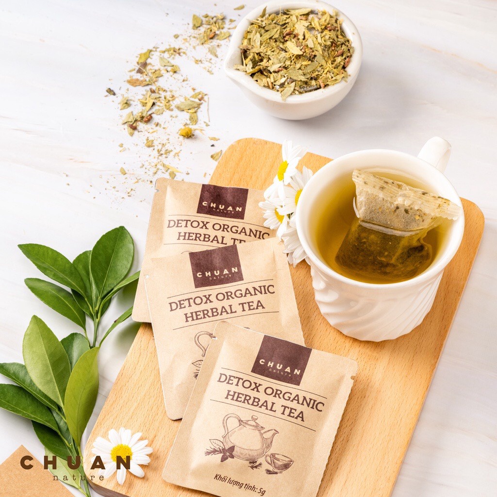 Trà Thải Độc Chuan Nature Detox Organic Herbal Tea Hộp 20 Gói*5g