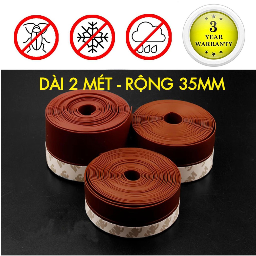 Miếng Dán Che Khe Cửa ,Chân Cửa, Chống Thoát Nhiệt, Chống Côn Trùng Size 45mm - Cuộn 2m