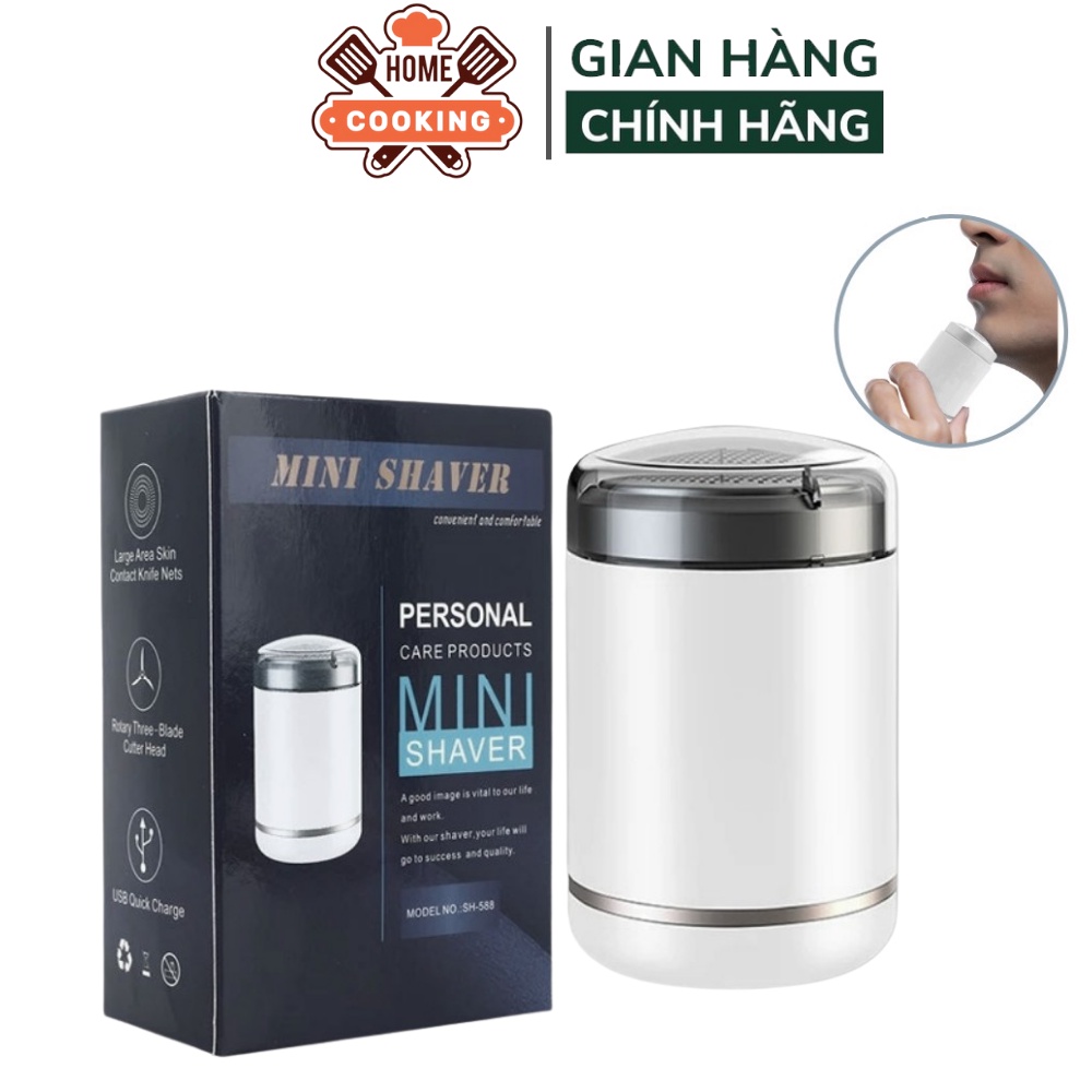 Máy cạo râu nam mini cầm tay bỏ túi Nhật Bản SH588, thiết kế nhỏ gọn bỏ túi mang di du lịch tiện dụng, bảo hành 12 tháng