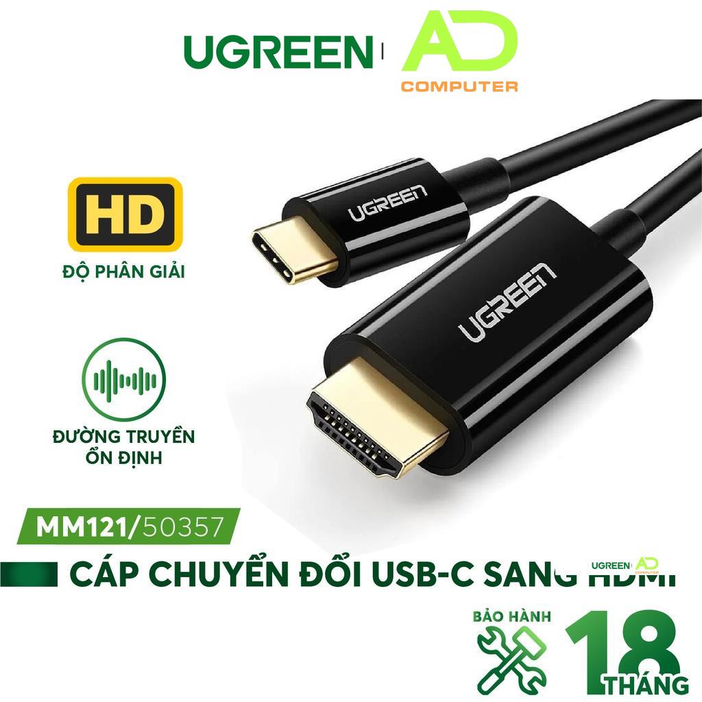 Cáp chuyển đổi USB-C sang HDMI UGREEN MM121 - Hàng phân phối chính hãng - Bảo hành 18 tháng