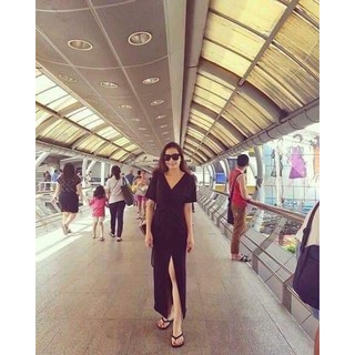 <SALE> Đầm xoắn eo thun thái (FREESIZE)