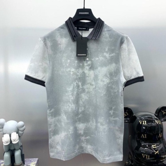 Áo polo nam ngắn tay cổ bẻ hoạ tiết co dãn thoáng mát PL105