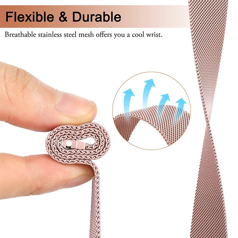 Dây Đeo 20 22mm Cho Samsung Watch Active 2 40/44mm Galaxy 3/4 Classic 45/42mm Gear S3 HUAWEI GT Milanese