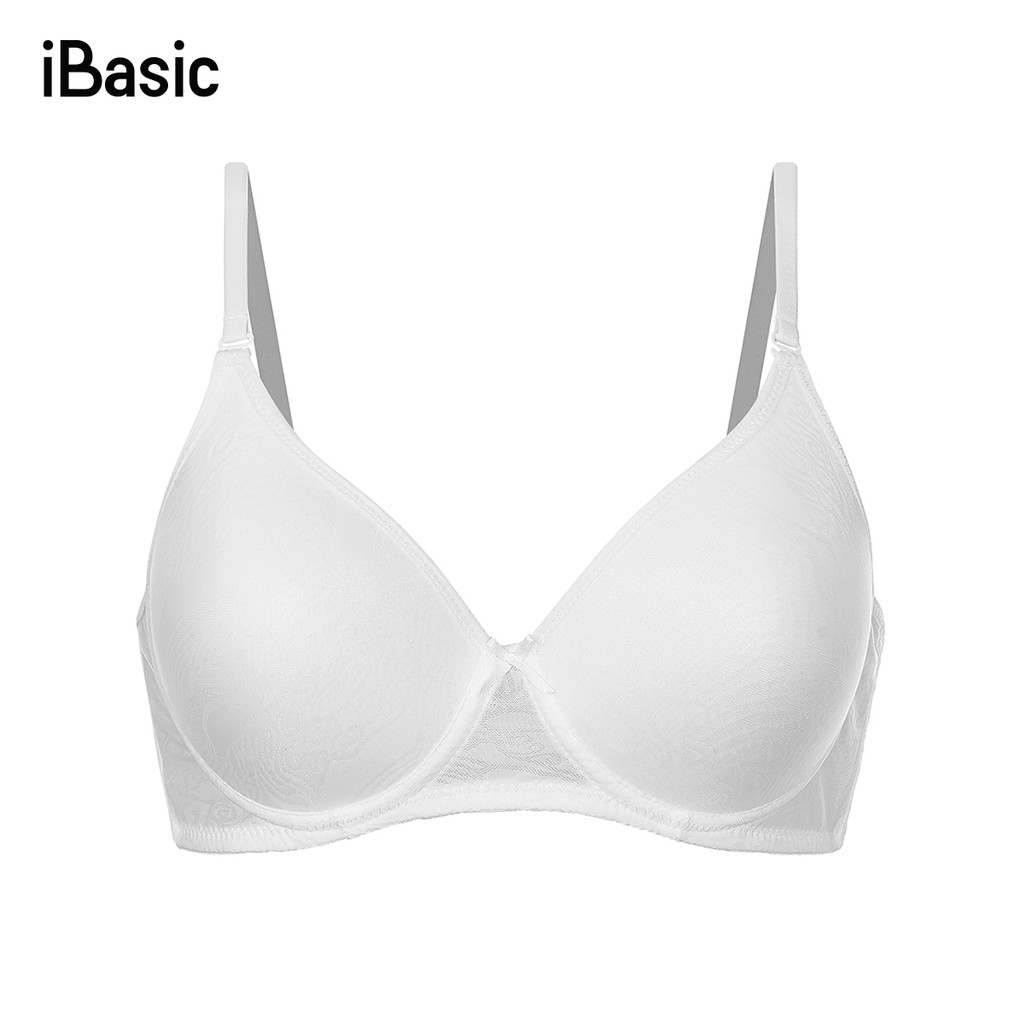 Áo ngực ren không gọng mút mỏng mềm mại iBasic VA029