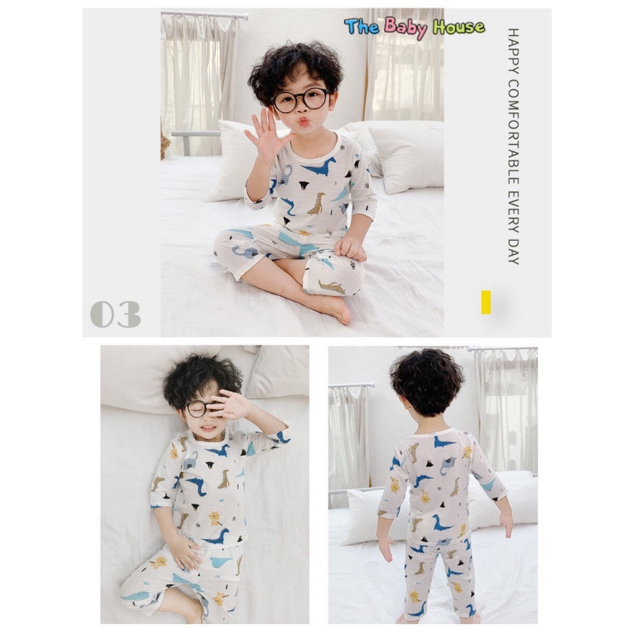 Bộ Quần Áo Trẻ Em  𝐅𝐑𝐄𝐄𝐒𝐇𝐈𝐏 Bộ Đồ Cotton Mềm Mại Thoải Mái Phong Cách Hàn Quốc Cho Bé