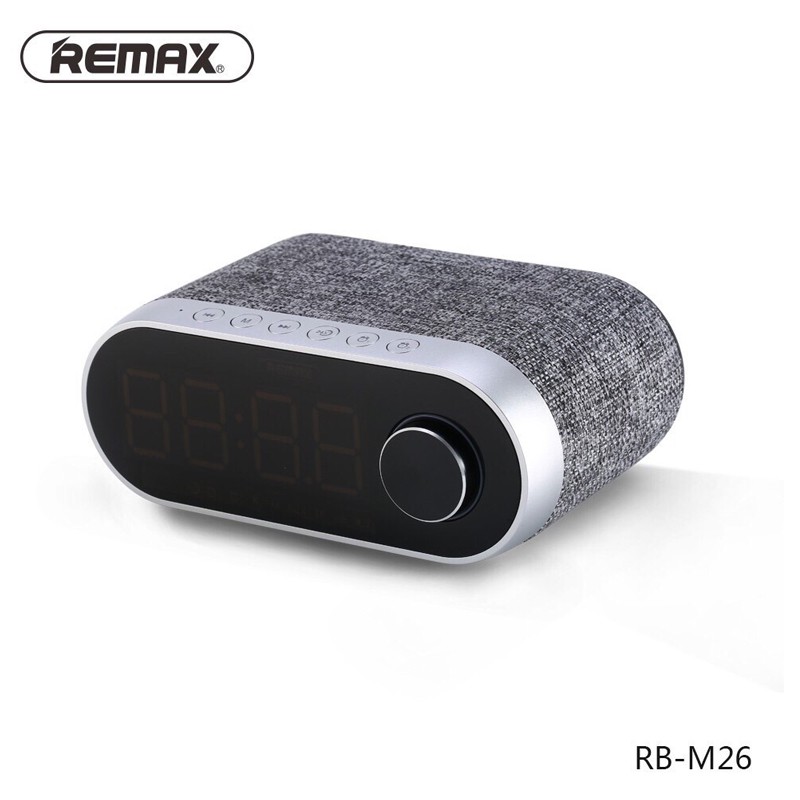 [Mã 159ELSALE hoàn 7% đơn 300K] LOA BLUETOOTH REMAX RB M26 KIÊM ĐỒNG HỒ VÀ BÁO THỨC