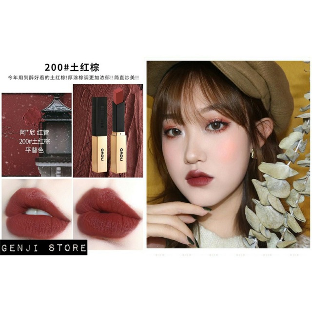 (HÀNG NỘI ĐỊA TRUNG) NOVO - Son thỏi lì Small Gold Bars Velvet Lipstick