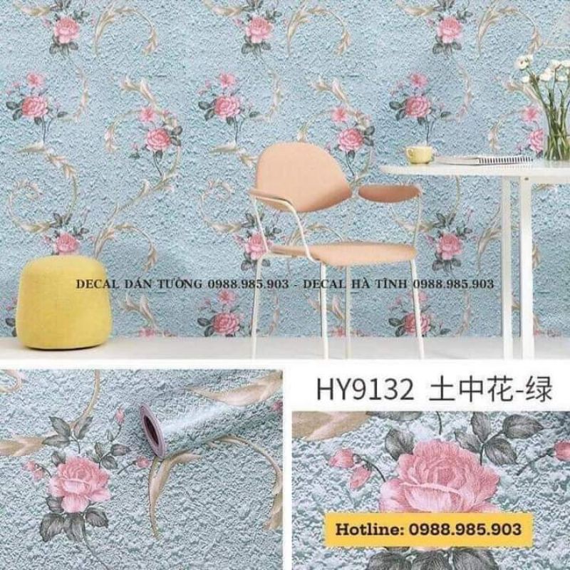 10m Giấy dán tường một màu [GIÁ Sỉ] - 10m decal dán tường màu trơn có keo sẵn