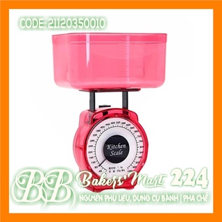 Cân nhà bếp KITCHEN SCALE 1kg (MÀU NGẪU NHIÊN)