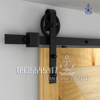 Phụ kiện Cửa Lùa Barn Door Hình Bánh Xe