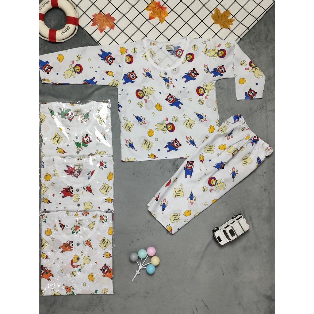 Combo 3 bộ tole tay dài bé trai và bé gái