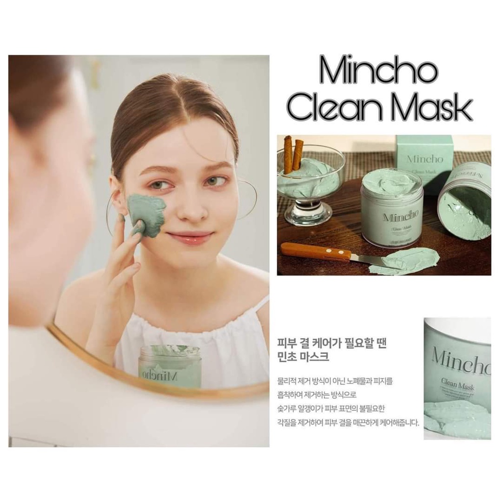 Mặt nạ đất sét dưỡng trắng da Mincho Clean Mask Be Balance (1 hộp 200g)- Út store