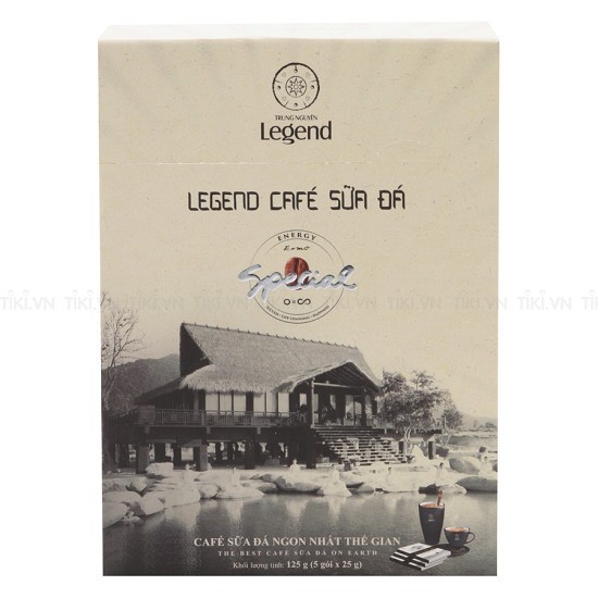 Cafe hòa tan sữa đá legend Trung nguyên hộp 9 gói.25g