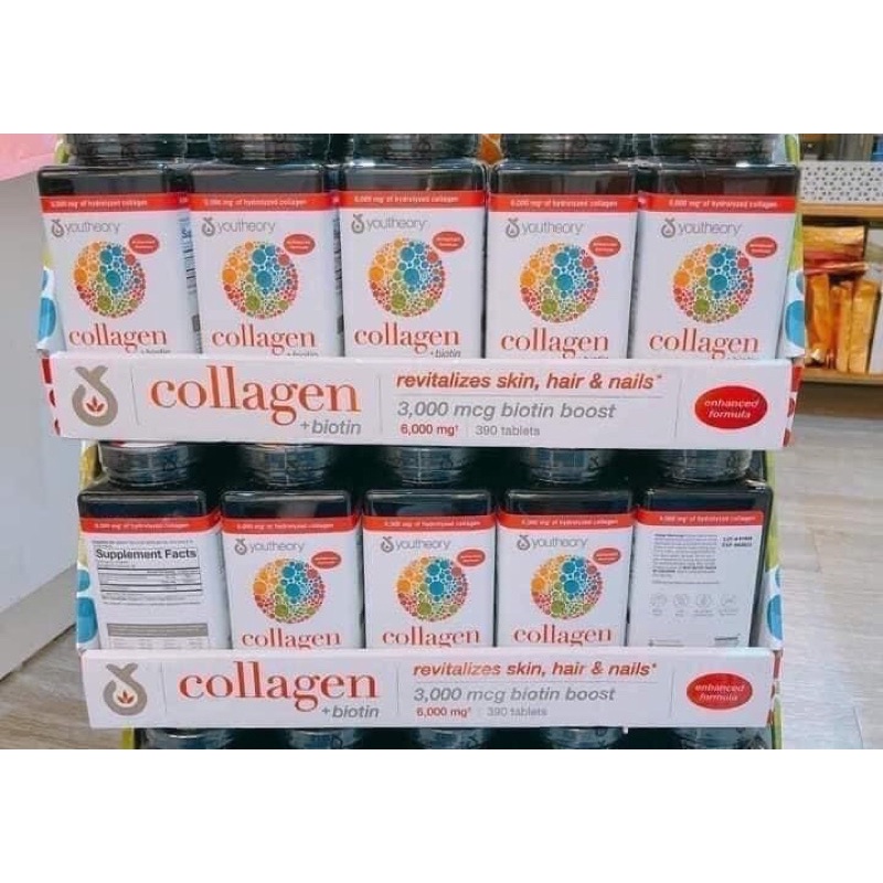 Viên uống Collagen Mỹ 390 viên Youtheory