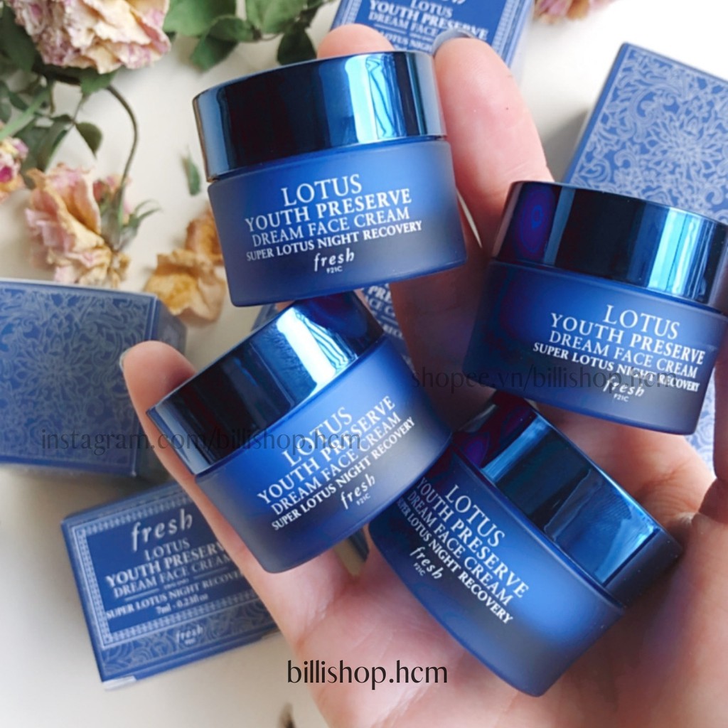 Sample 2ML/7ML - Kem dưỡng ẩm Fresh Lotus Youth Preserve Face Cream