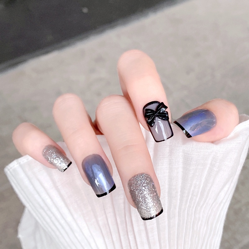 [ NBD 18 ] CHARM NƠ BỚM - Phom MÓNG DÀI  [ Tặng Keo Và Dụng Cụ ] Lẻ