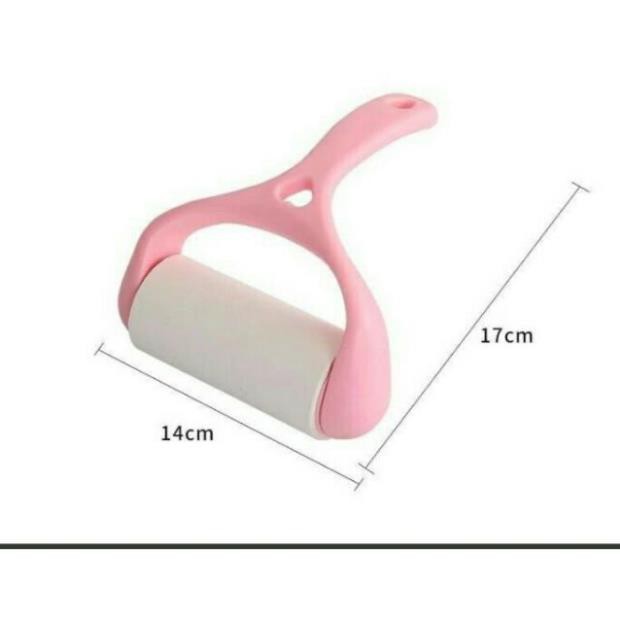 [ XẢ HÀNG ] CÂY LĂN BỤI QUẦN ÁO HỒNG KÈM THÊM 2 CUỘN LĂN BỤI