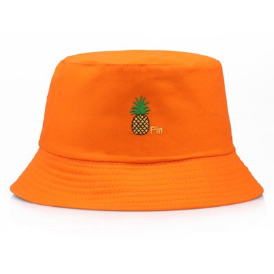 Nón bucket Hai Mặt Họa Tiết Trái Dứa Phong Cách Hàn Quốc