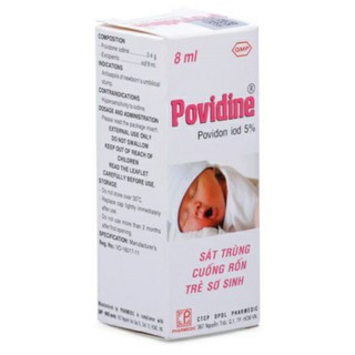 Povidine sát trùng cuống rốn trẻ sơ sinh (lọ 8ml)