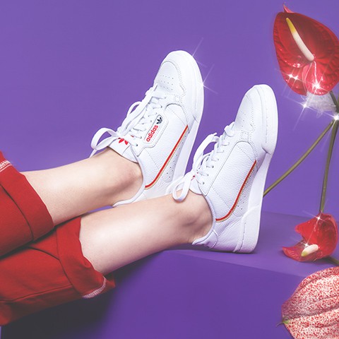 Giày Adidas Nữ Chính Hãng FREESHIP Adidas Continental 80s White Red Gold - Giày Nữ Adidas Chuẩn Auth - Simple Sneaker