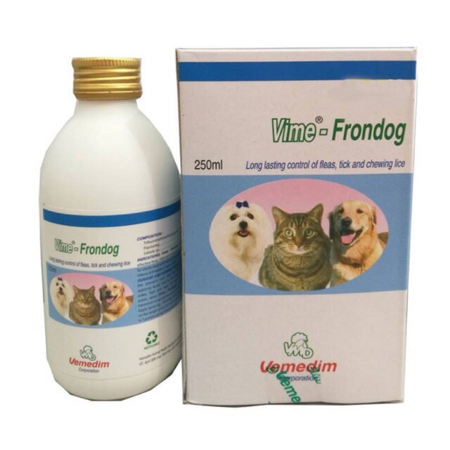 Vime- FRONDOG Thuốc xịt ve rận cho chó mèo VIME FRONDOG 250ML